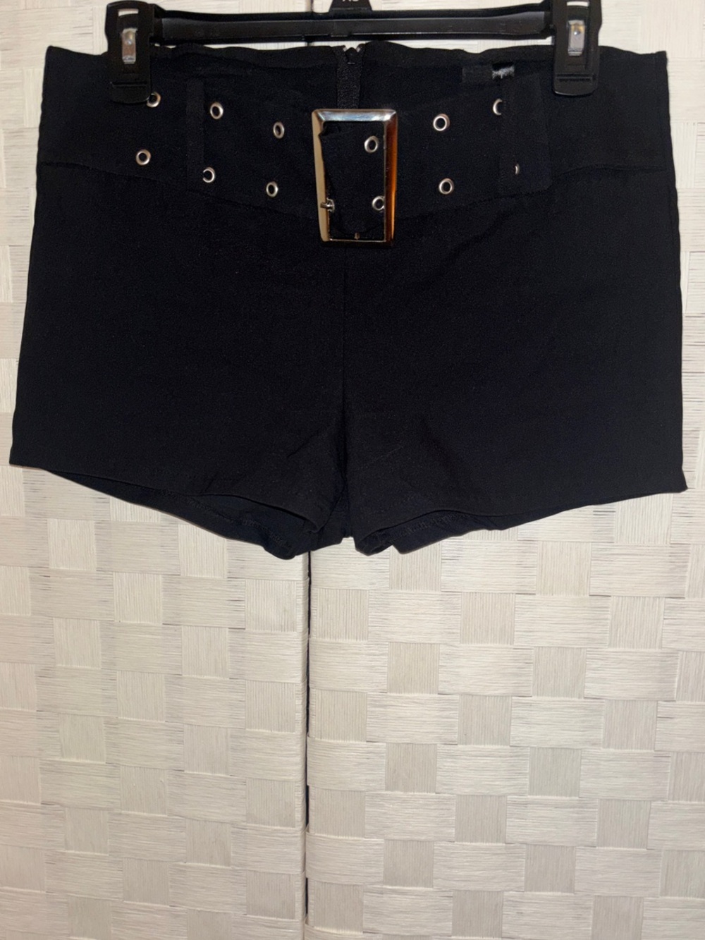 Windsor High-Waist Black Belted Women’s Shorts